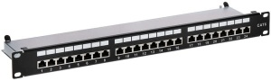 Patch panel RJ-45 PP-24/RJ6-C/FTP RACK 19" 1U