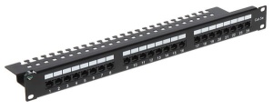 Patchpanel rack 19" 1U kat.5e 24xRJ-45 PP-24/RJ/C