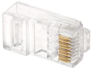 Wtyk modularny RJ45/C6*P100 opakowanie 100 sztuk