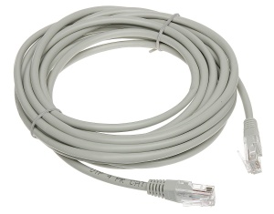 Patchcord RJ45/5.0-GREY kat.5e UTP szary 5m