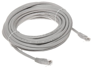 Patchcord RJ45/6/10-GREY UTP kat.6 szary 10m