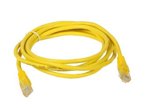 Patchcord UTP 2m kat.5e żółty