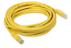 Patchcord RJ45/5.0-YELLOW UTP 5m kat.5e żółty