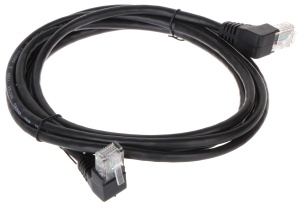 Patchcord RJ45/2.0-KK/B czarny kat.5e 2.0m
