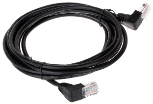 Patchcord RJ45/3.0-KK/B czarny kat.5e 3.0m