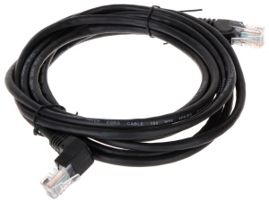 Patchcord RJ45/3.0-PK/B czarny kat.5e 3.0m