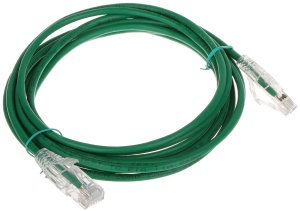 Patchcord RJ45/6/3.0-G-THIN kat.6 zielony 3m