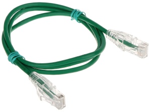 Patchcord RJ45/6/1.0-G-THIN kat.6 zielony 1m