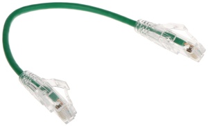 Patchcord RJ45/6/0.2-G-THIN kat6 zielony 0.2m