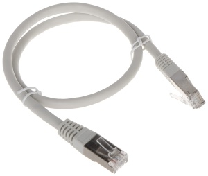 Patchcord RJ45/FTP6/0.5-GY kat.6 szary 0.5m