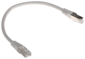 Patchcord RJ45/FTP6/0.25-GY kat.6 szary 0.25m