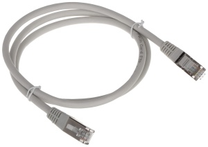 Patchcord RJ45/FTP6/1.0-GY kat.6 szary 1.0m