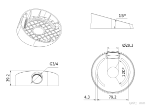 Uchwyt montażowy DS-1259ZJ(Black) czarny Hikvision