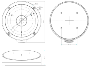 Uchwyt DS-1281ZJ-M(Black) czarny Hikvision