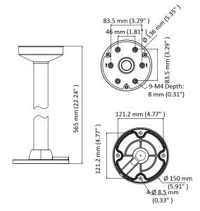 Adapter DS-1471ZJ-135(Black) czarny Hikvision