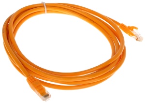 Patchcord RJ45/6/3.0-ORANGE kat.6 pomarańczowy 3m