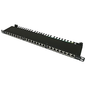 Patch Panel 24 porty FTP kat.6A 0.5U RACK