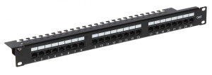Patch panel 24xRJ45  kat.6 UTP PP-24/RJ/6C