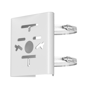 Uchwyt słupowy uniwersalny mały BCS-ASUM biały