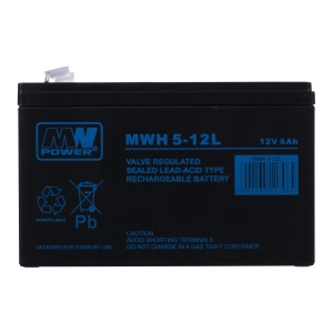 Akumulator MWH 5-12L AGM 12V 6Ah MW Power