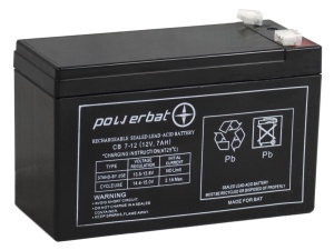 Akumulator 12V 7Ah AGM POWERBAT CB7-12