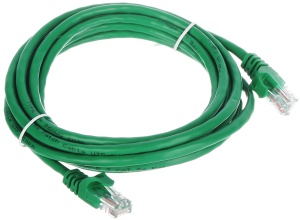 Patchcord RJ45/3.0-GREEN kat.5e UTP zielony 3.0 m