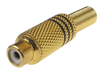 Gniazdo RCA skręcane