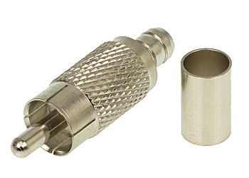 Wtyk RCA zaciskany